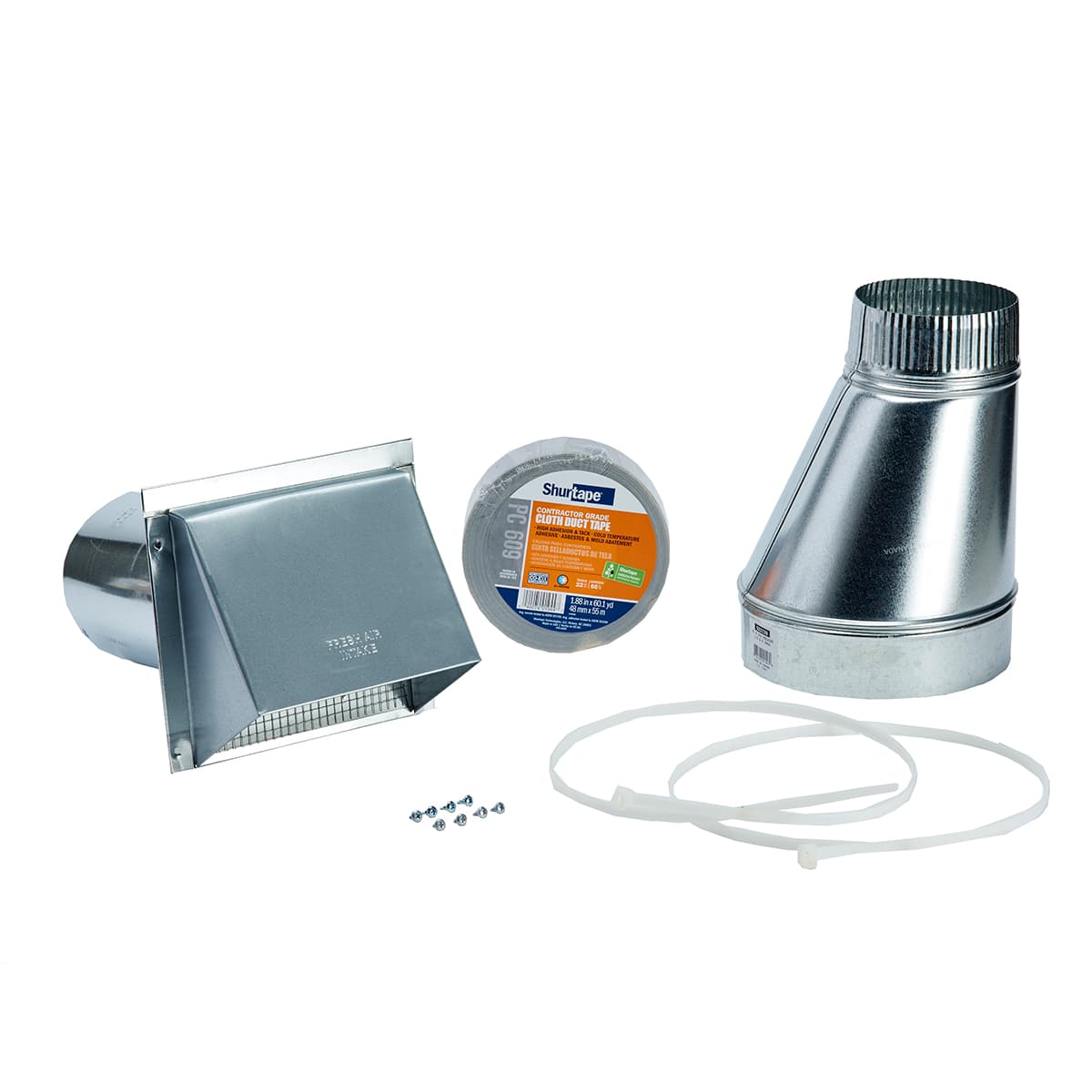 Certified Termination kit - 5"
- Use for termination to the
outside or to the attic with
5" diameter