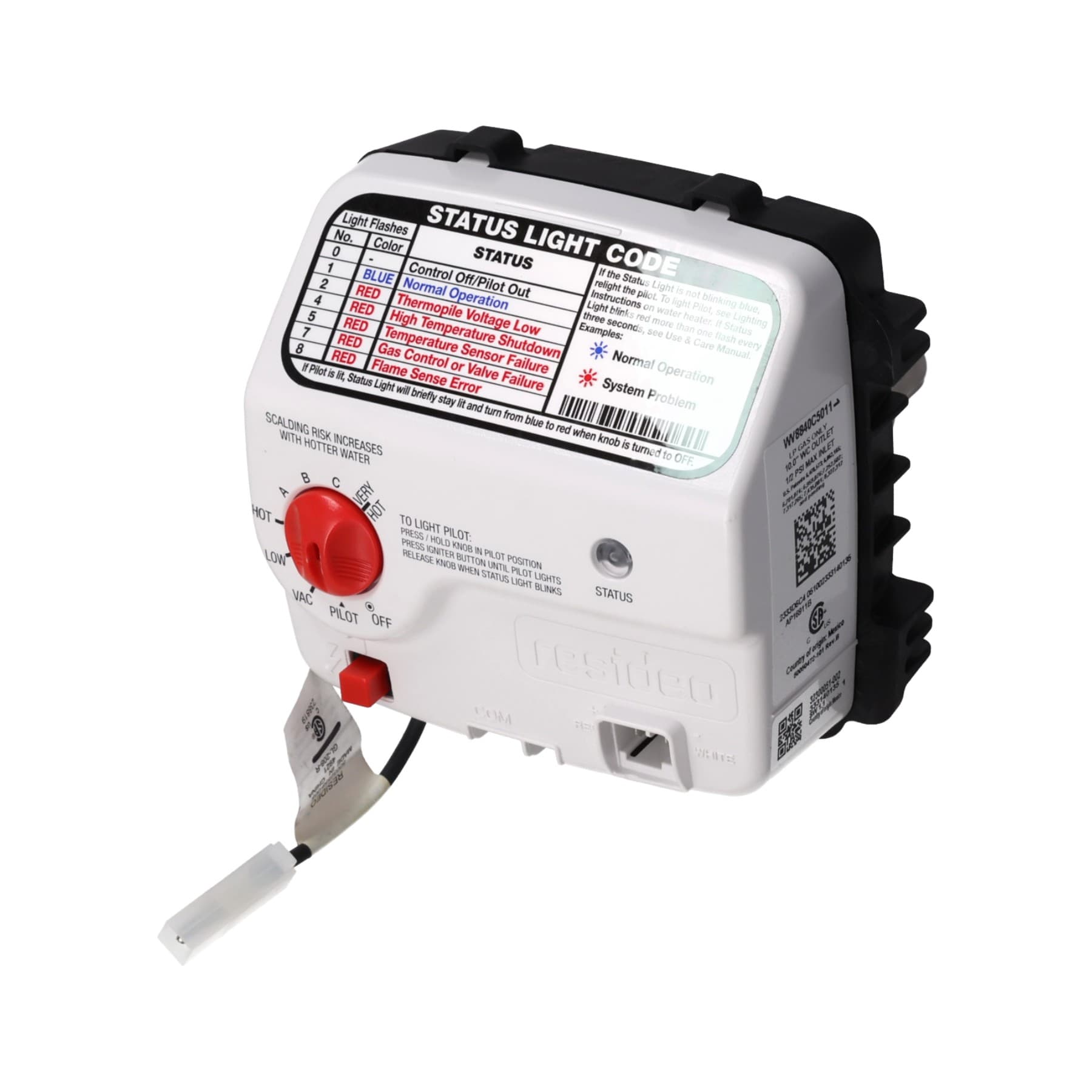 WR to HW Combination *LP* Gas
Control Replacement kit